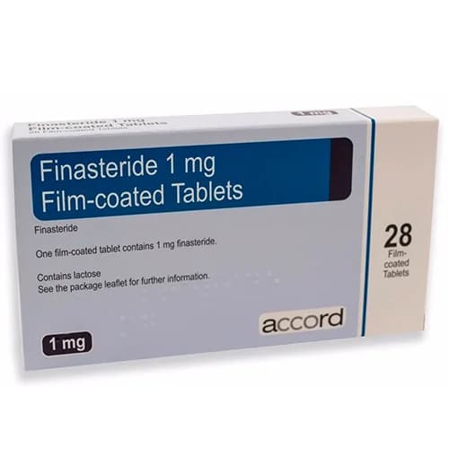 Accord Finasteride 1mg, the standard UK generic for oral finasteride hair loss treatment