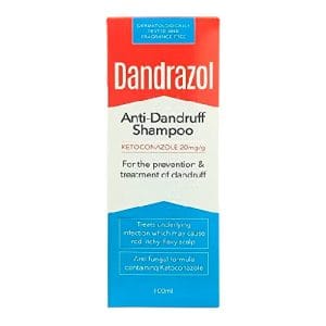 Dandrazol 2% (Ketoconazole) Anti-Dandruff Shampoo 100ml
