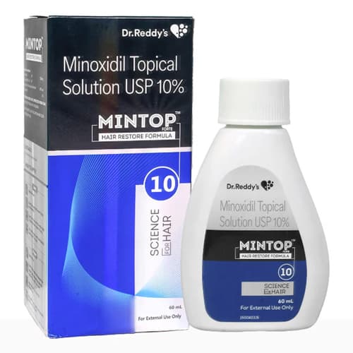 Dr Reddys Mintop 10 % Minoxidil Topical Solution For Hair Growth 60ml product image