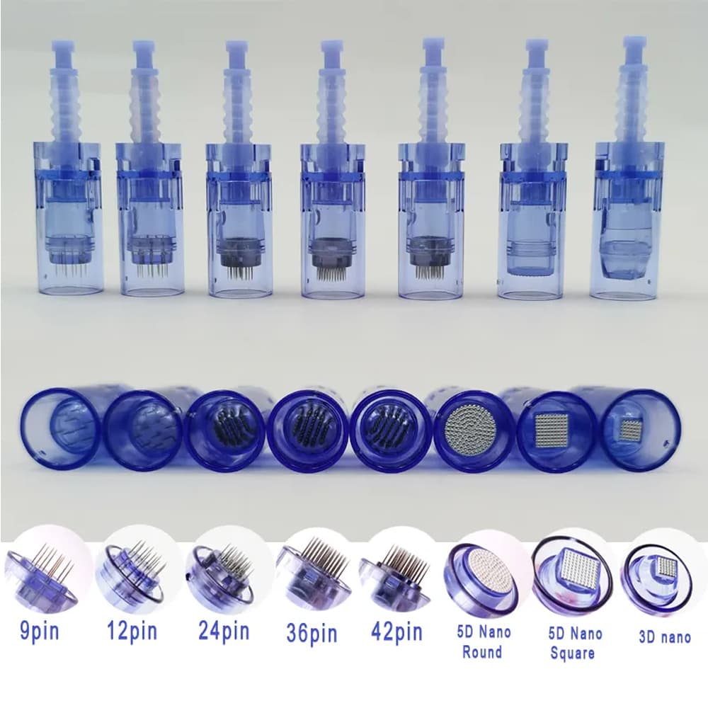 Micro Needles Cartridges Tips for Dr. Pen A6 Derma Pen 12 Needles 10 Pack product image