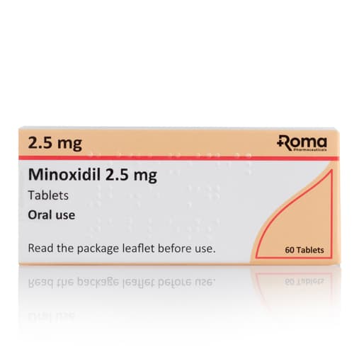 Oral Minoxidil Tablets USP 2.5mg 60 Tablets for Hair Loss - Loniten Generic product image