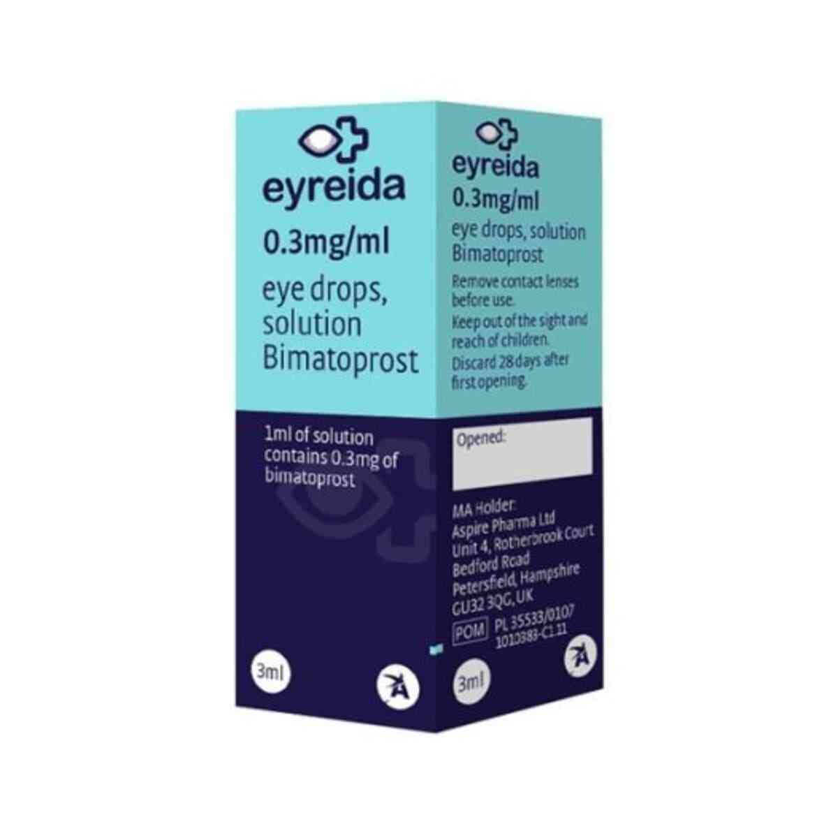 Eyreida Lumigan/Latisse 0.03% Eyelash Serum 1 Month Supply 3ml product image