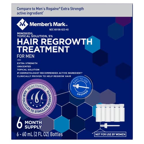 Member's Mark Minoxidil 5% Hair Regrowth Treatment 6 Months Supply product image